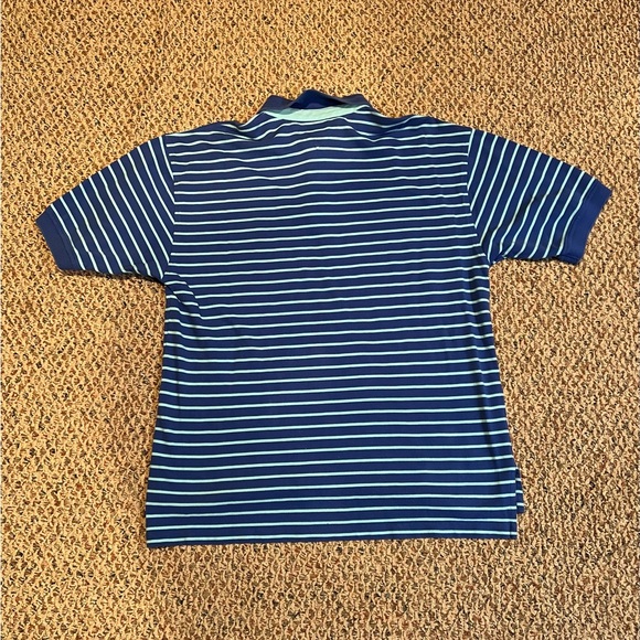 Blue Striped Tommy Hilfiger Polo Shirt - Picture 3 of 3